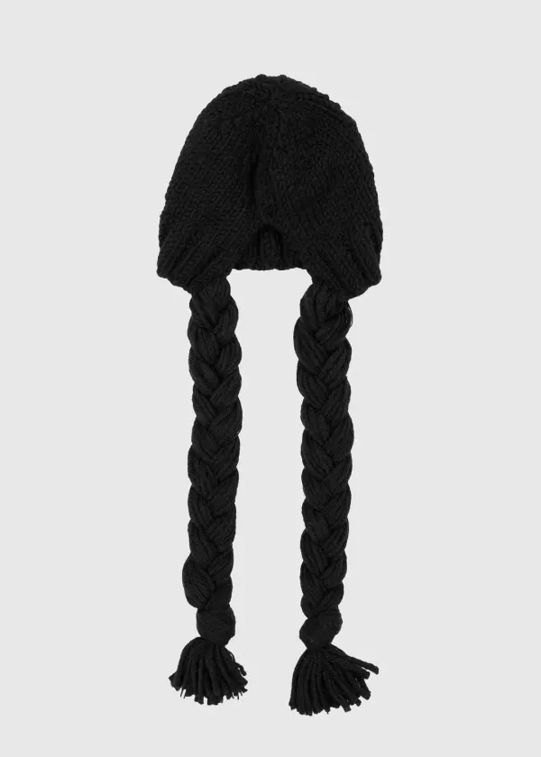 BRAIDED KNIT BEANIE - BLACK (3차 재입고)