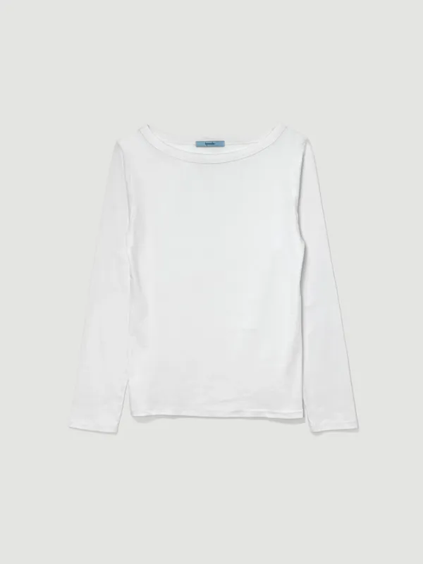 Boat neck t-shirt (아이보리)