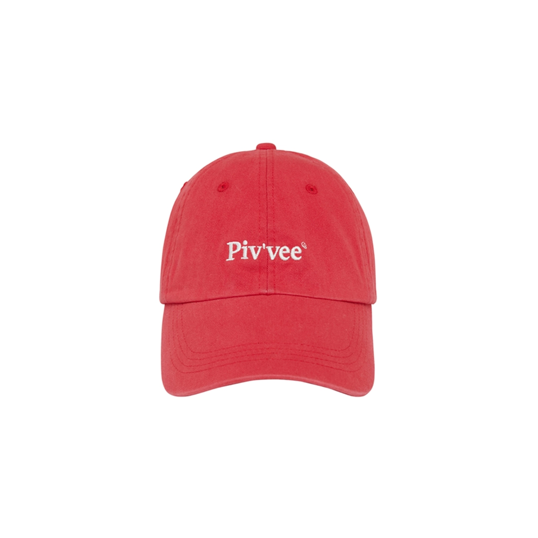 피브비 Piv\'vee Logo Ball Cap (orange red) 상품 이미지 1