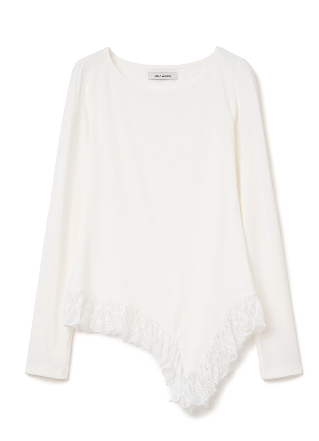 밀로 우먼 Ruffle Long Sleeve Top [Ivory] 상품 이미지 1