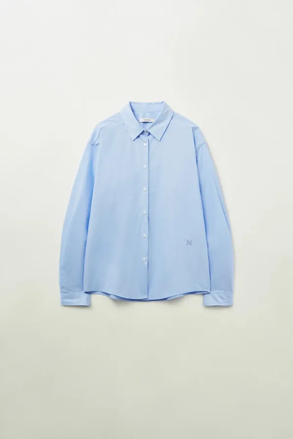 Clair cotton shirt (Skyblue)