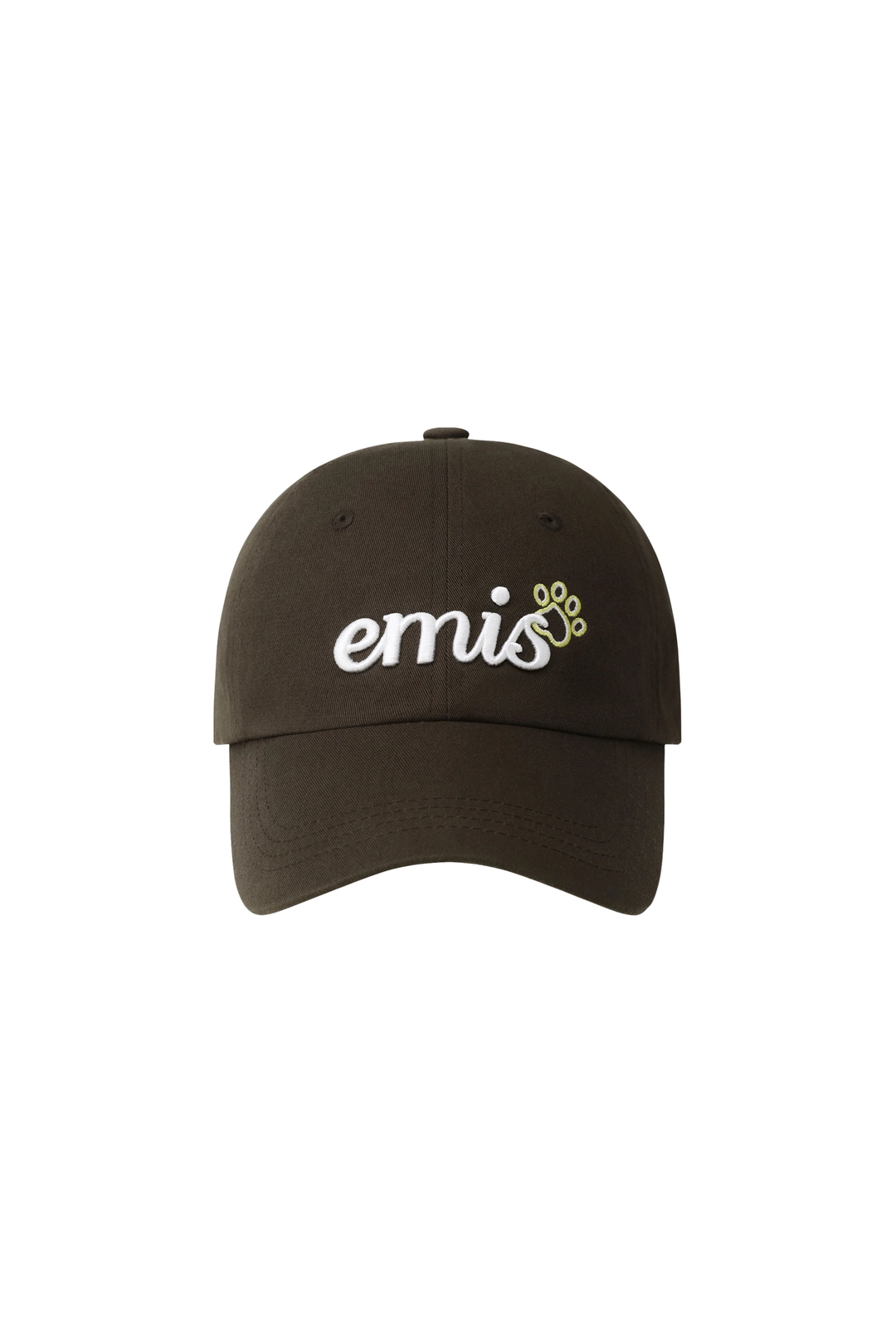 이미스 LETTERING LOGO BALL CAP-BROWN 상품 이미지 1