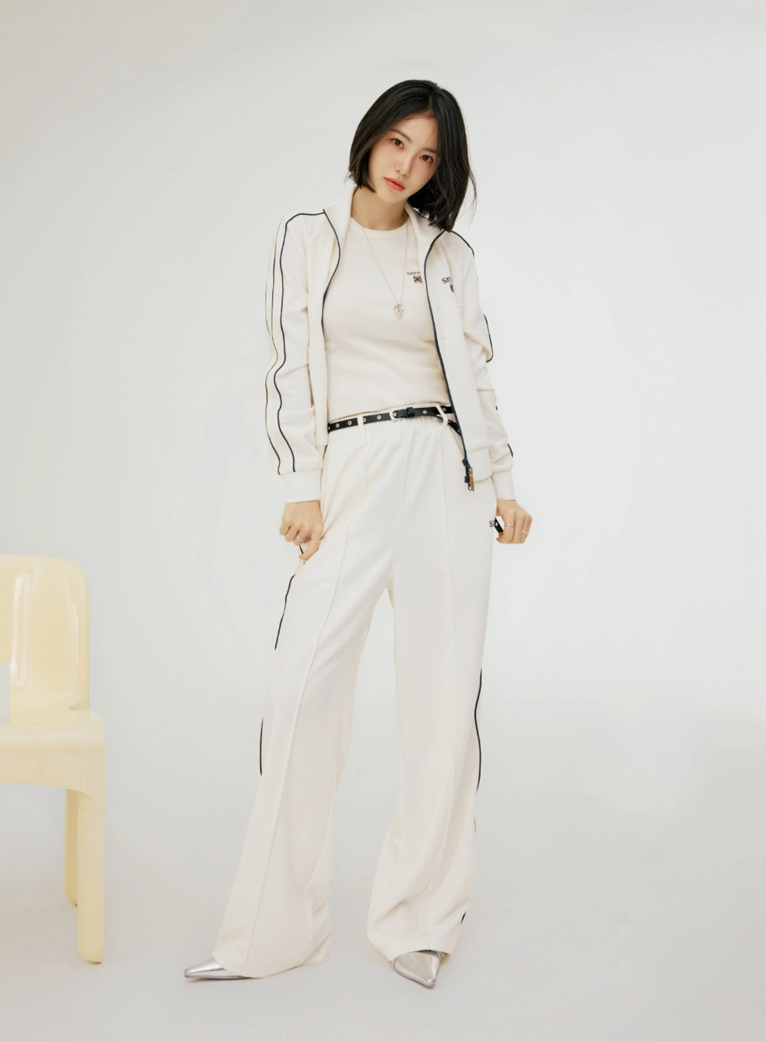 세터 [신예은 Pick] Essential Lawton Track Pants - Cream 상품 이미지 2