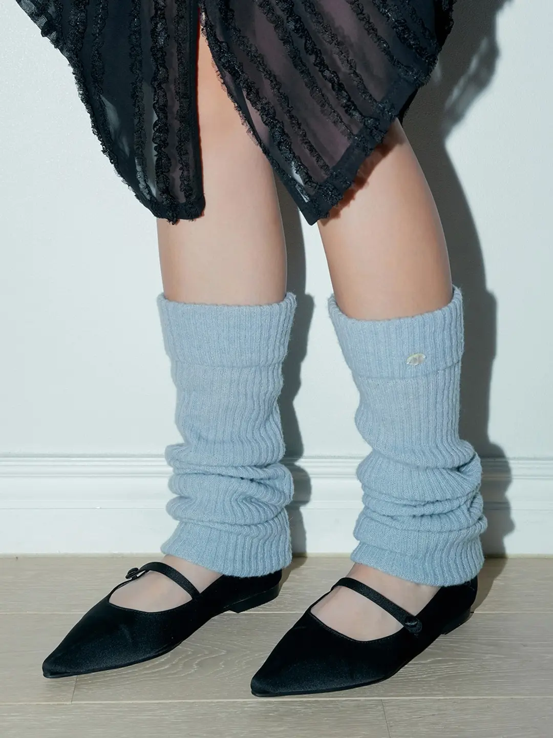 마가린핑거스 COZY LOOSE LEG WARMER (LIGHT BLUE) 상품 이미지 2