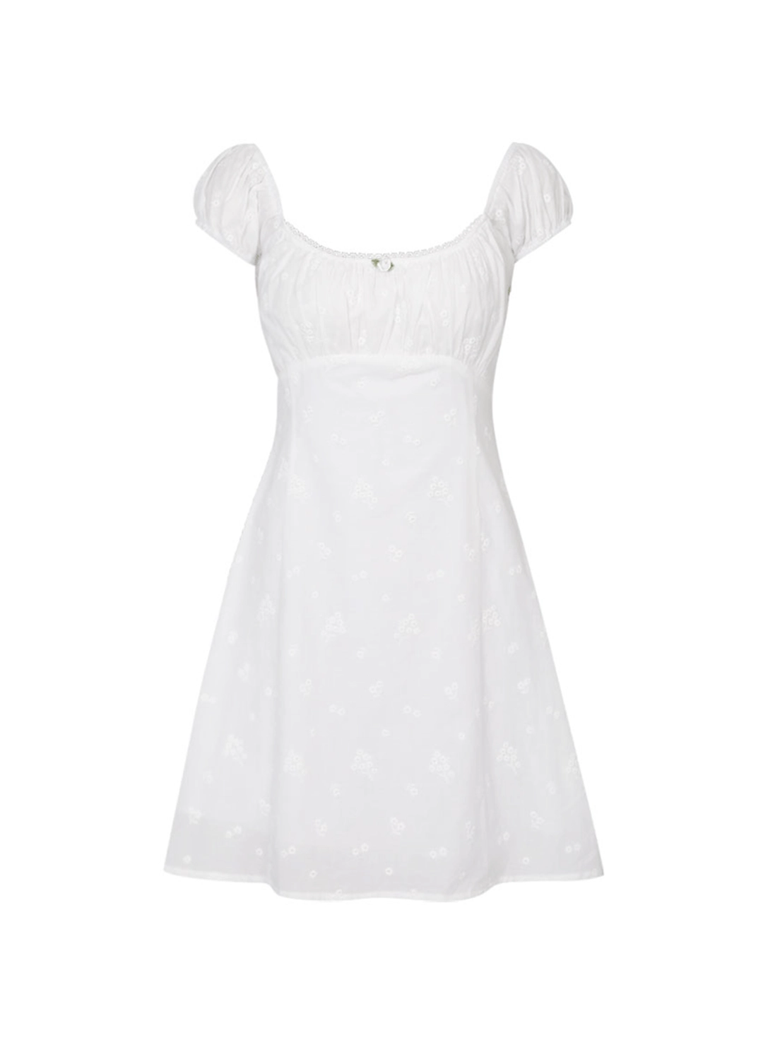 루루서울 Cream Rose Mini Dress (White) 상품 이미지 1