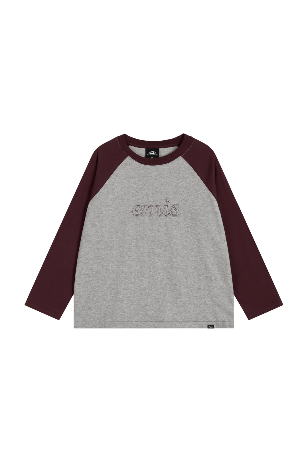 이미스 (W) 3/4 SLEEVE RAGLAN T-SHIRT-MELANGE GRAY 상품 이미지 3