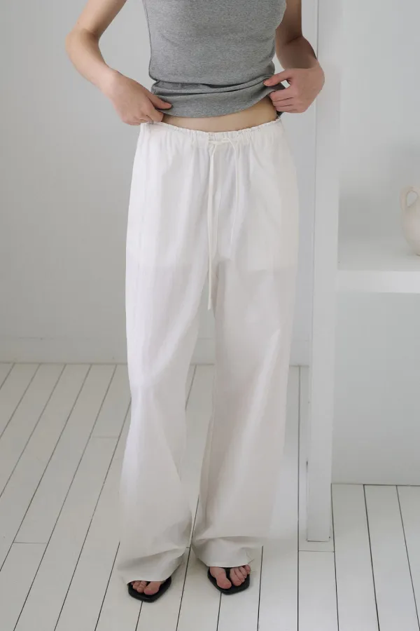 Pure String Cotton Pants[LMBFSUPT509]-Off-White