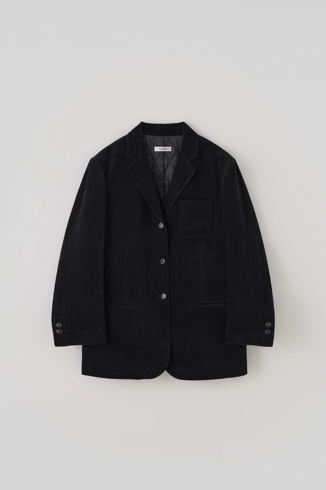 타낫 T/T Marlow corduroy long blazer (black) 상품 이미지 1