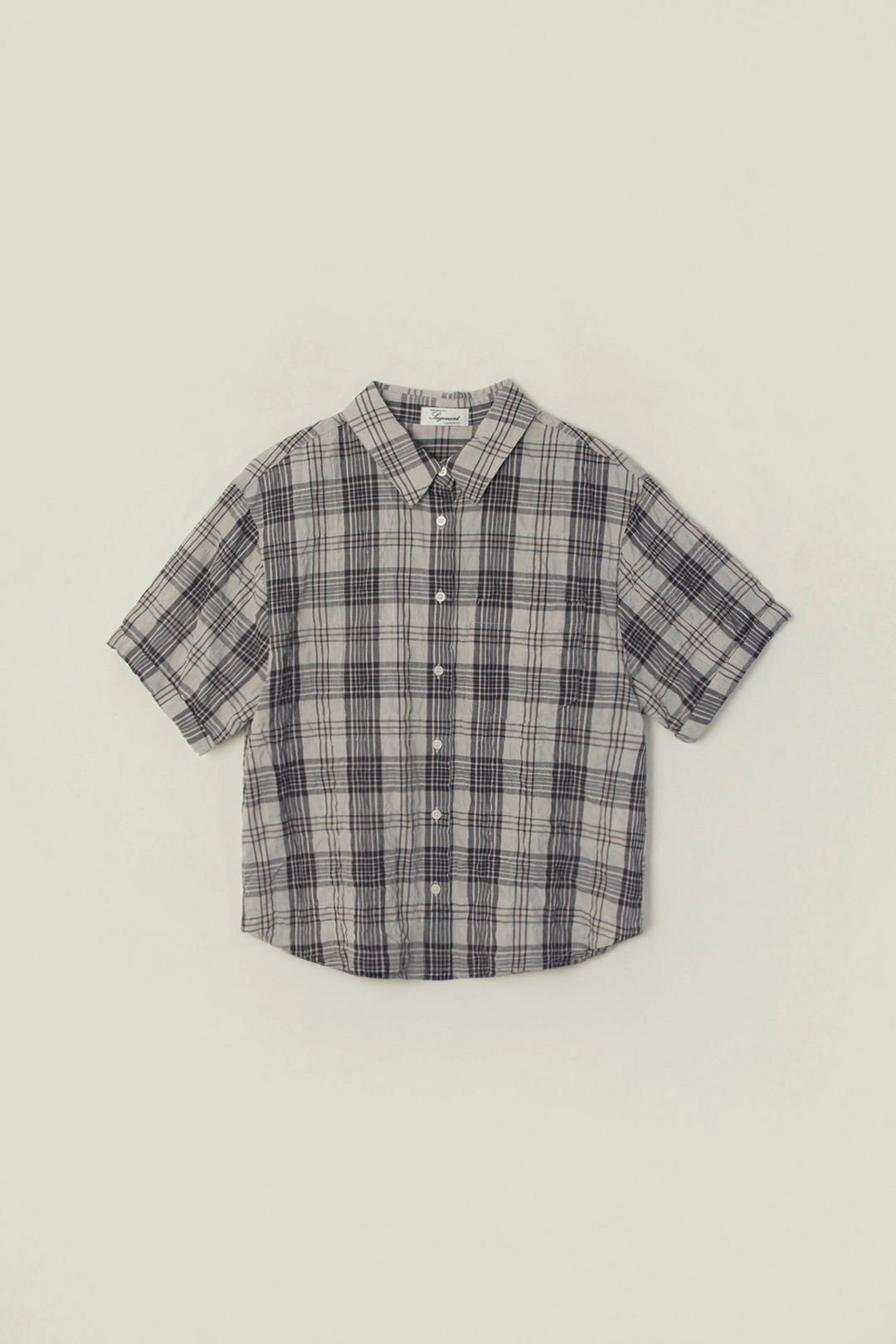 세이지먼트 TAFFY CHECK SHIRT_NAVY 상품 이미지 1