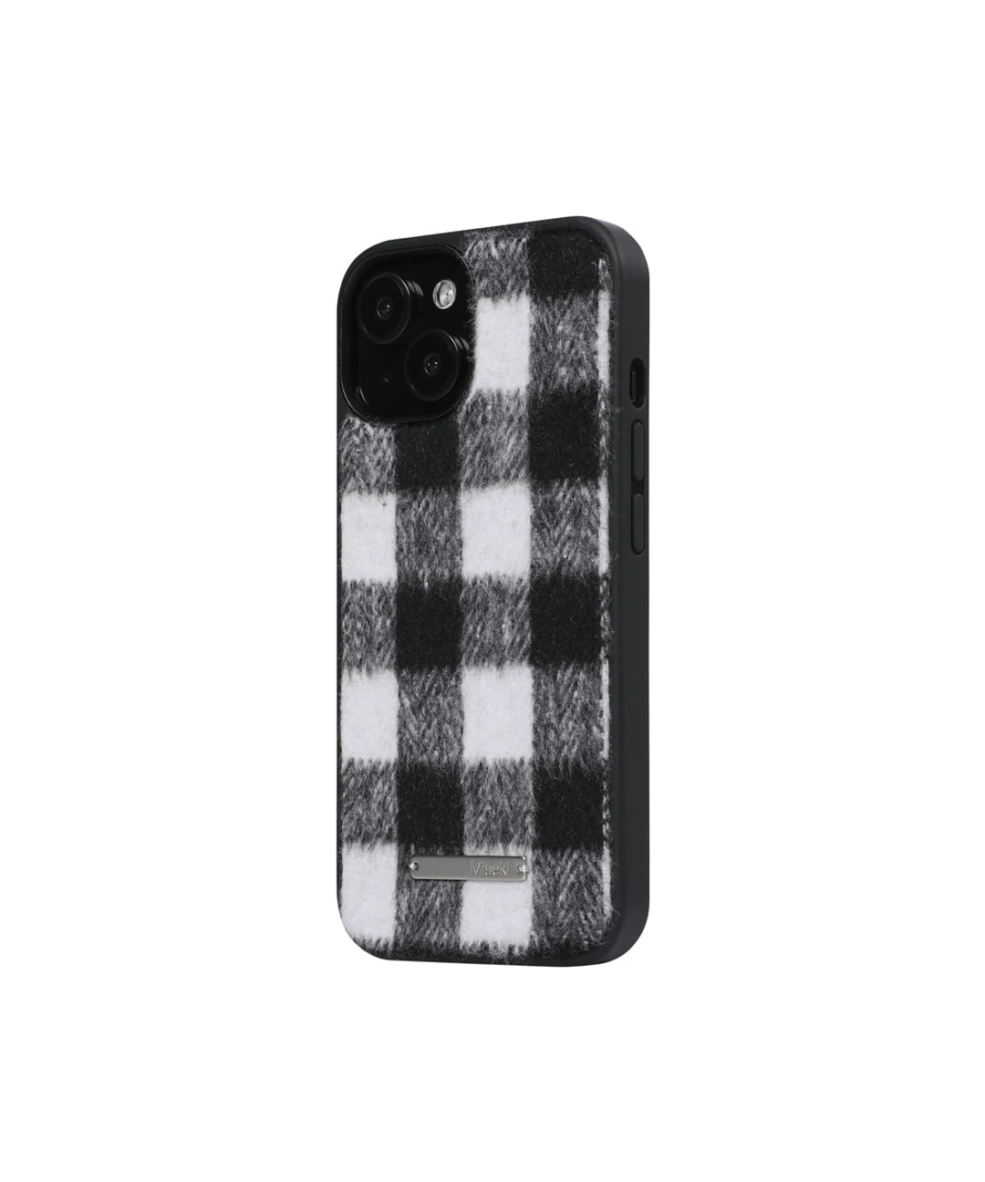 미세키서울 Cozy check iphone case BLACK 상품 이미지 3