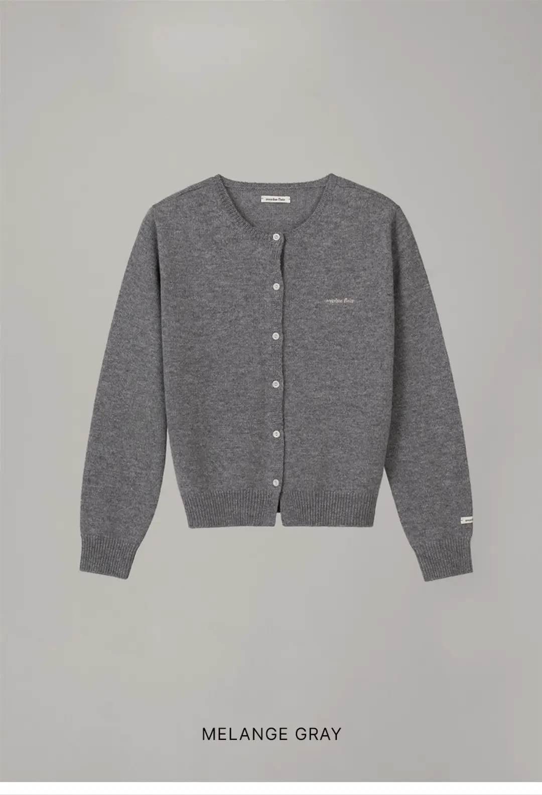 오버듀플레어 OVERDUE WOOL CARDIGAN_MELANGE GRAY 상품 이미지 3