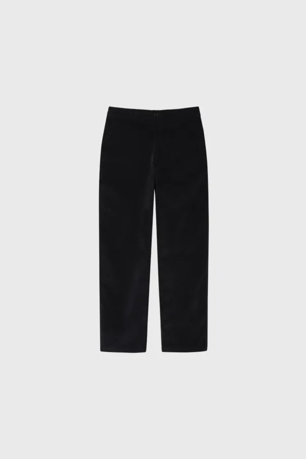 Brushed Cotton Work Pants (Black / Red / Ivory)