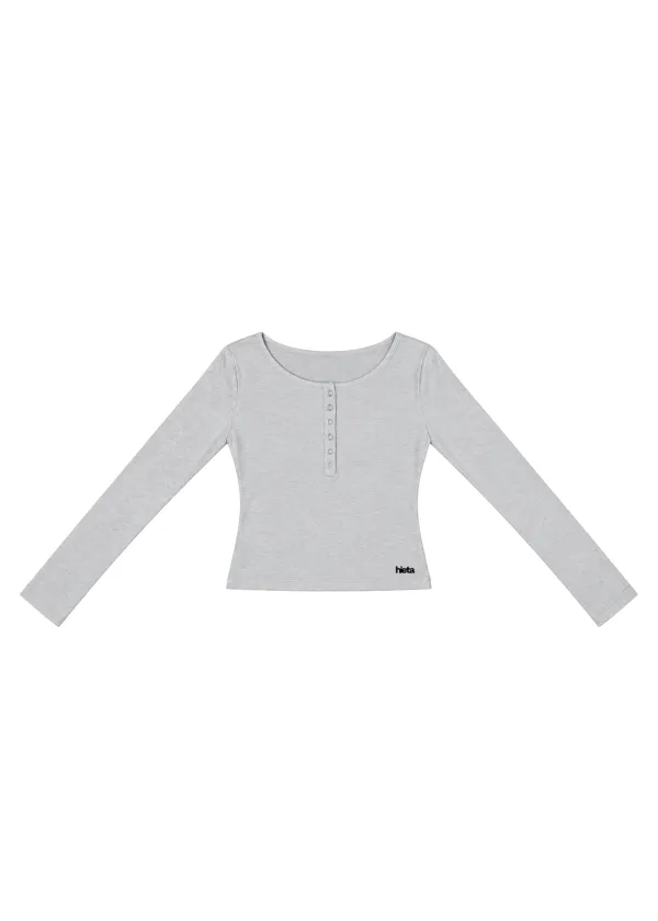 Hailey Long Sleeve / Melange (10/2 예약배송)