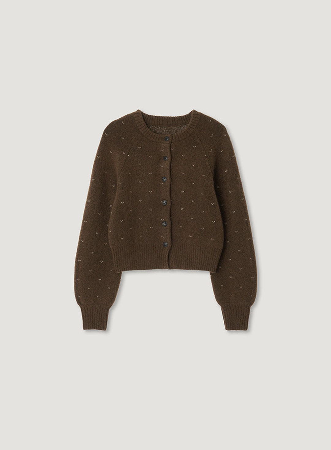 망고매니플리즈 DANI WOOL CARDIGAN_BROWN 상품 이미지 1