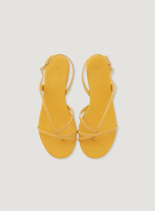 POIN STRAP SANDLE_MUSTARD
