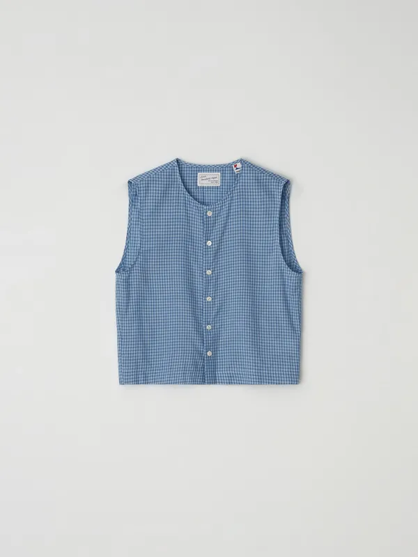 Keira blouse_blue plaid