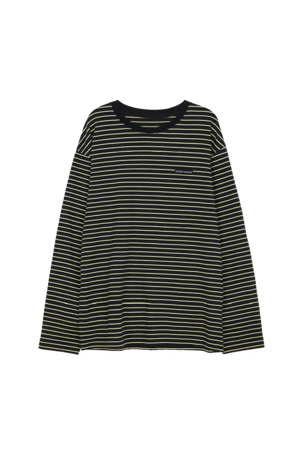 Multi Striped Long Sleeve T-shirt, Navy