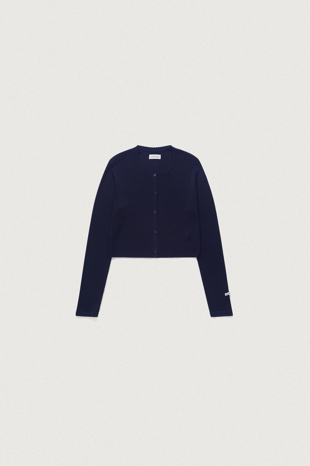 샤드라마 PETAL RIBBED CARDIGAN [NAVY] 상품 이미지 1