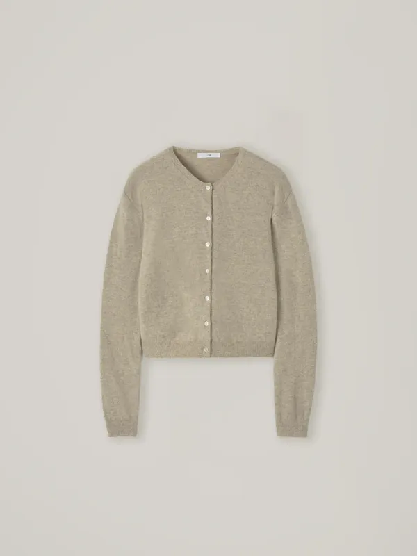 Bonnie cashmere knit cardigan - Beige