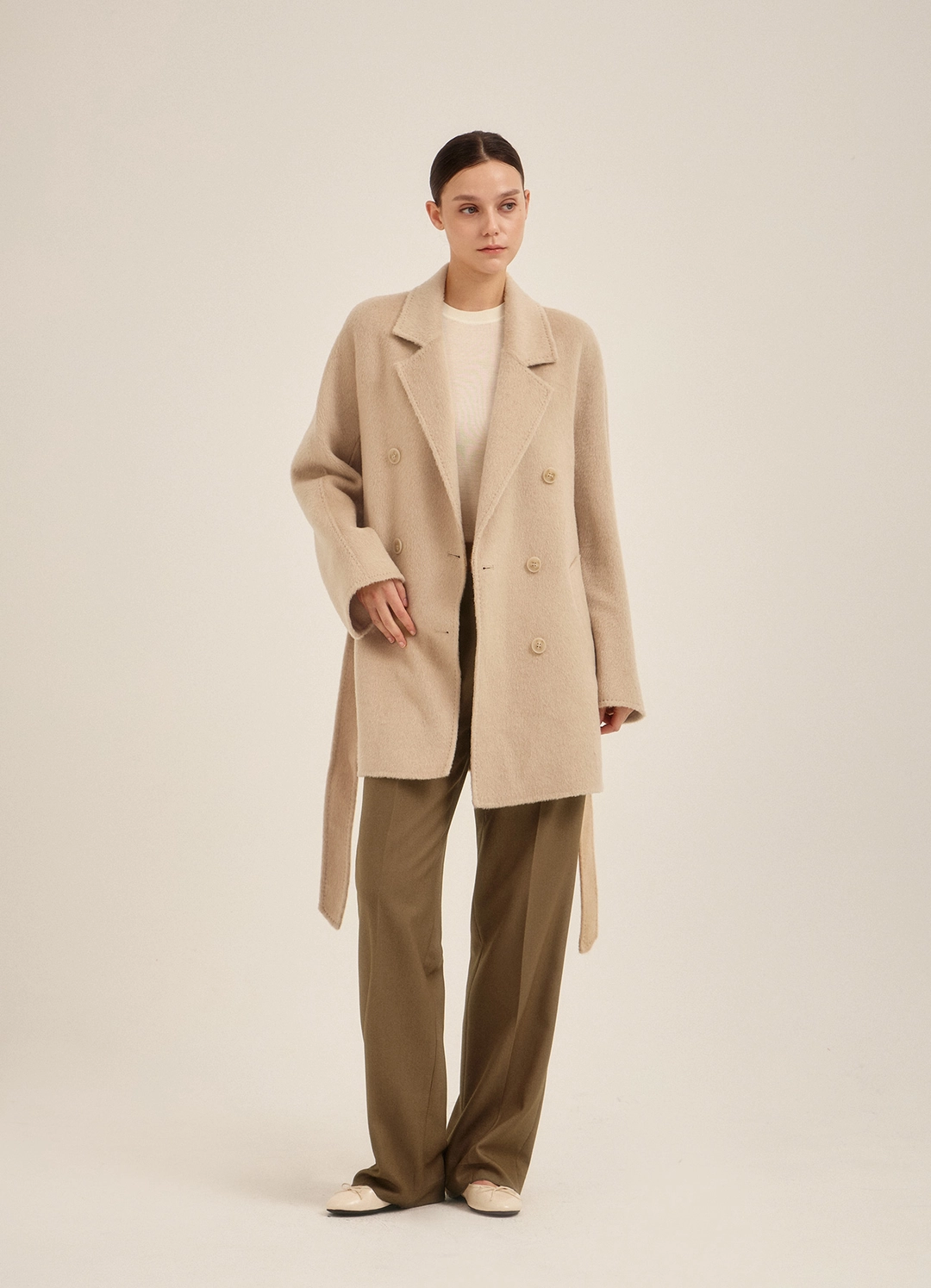 뮤제라 Serein Double Half Coat (Royal Alpaca) 상품 이미지 2