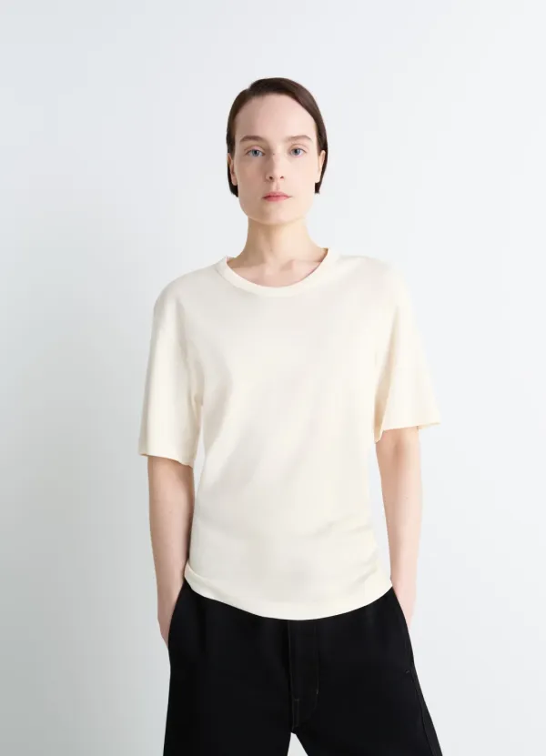 RIB T-SHIRT IN JERSEY