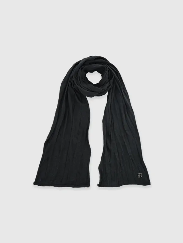 Crinkle Scarf (Charcoal)