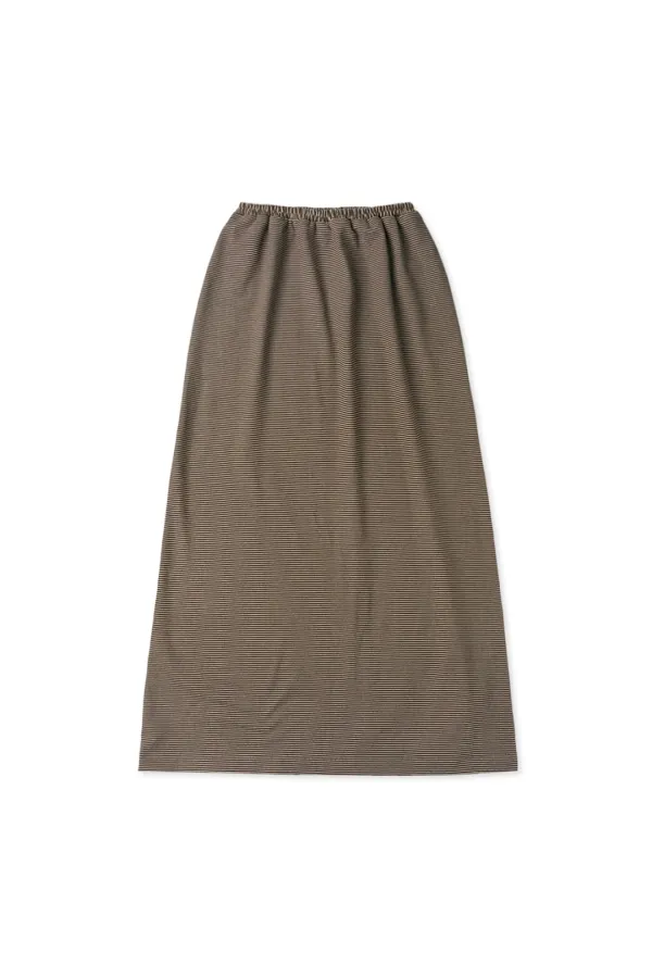 Fog maxi skirt_stripe brown