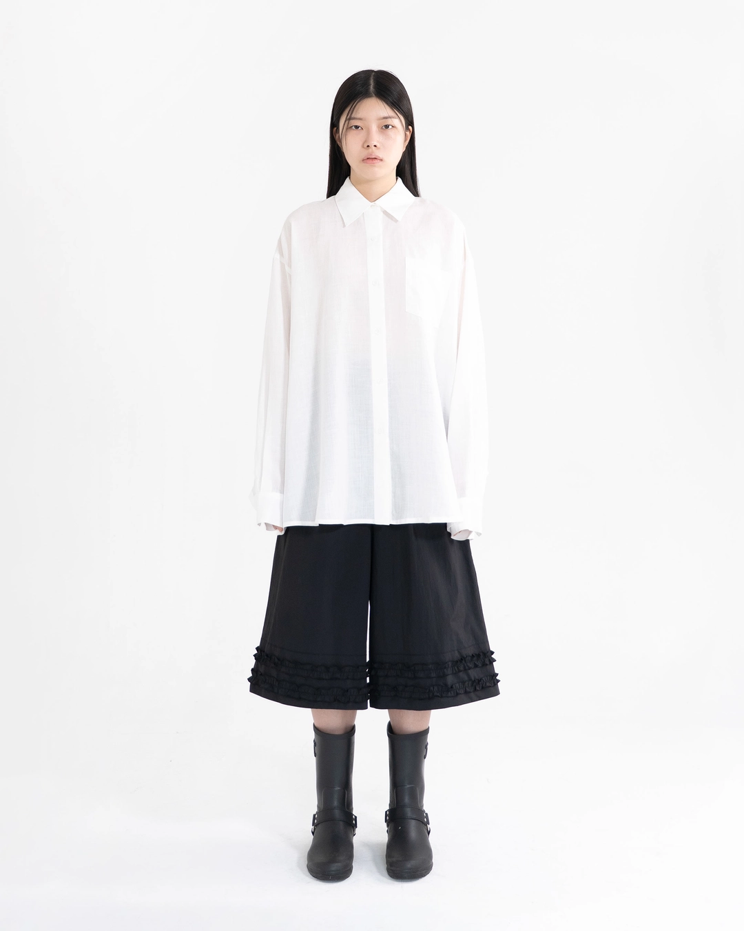 유노이아 frill turn up pants (open, 단독 주문 시 선발송) 상품 이미지 2