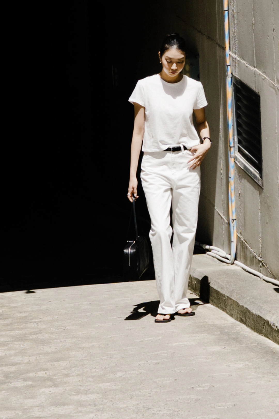 스앨더 26941_Arc white jeans 상품 이미지 1