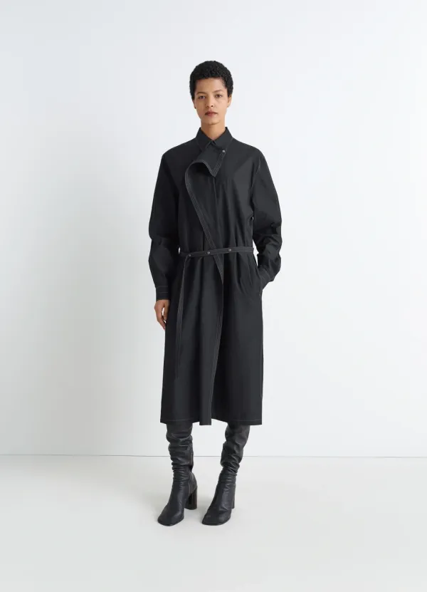 ASYMMETRICAL SHIRT DRESS