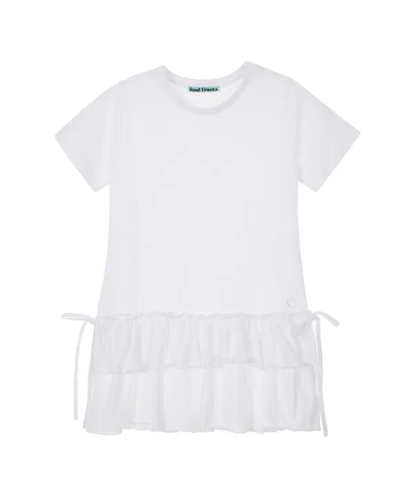 Cancan Layered T-shirt [White]