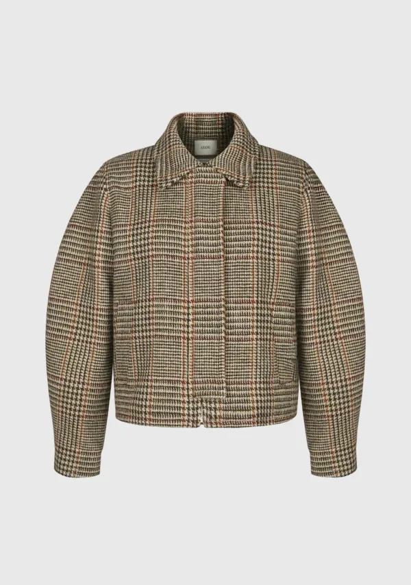 [By England] Harris Tweed Wool Blouson