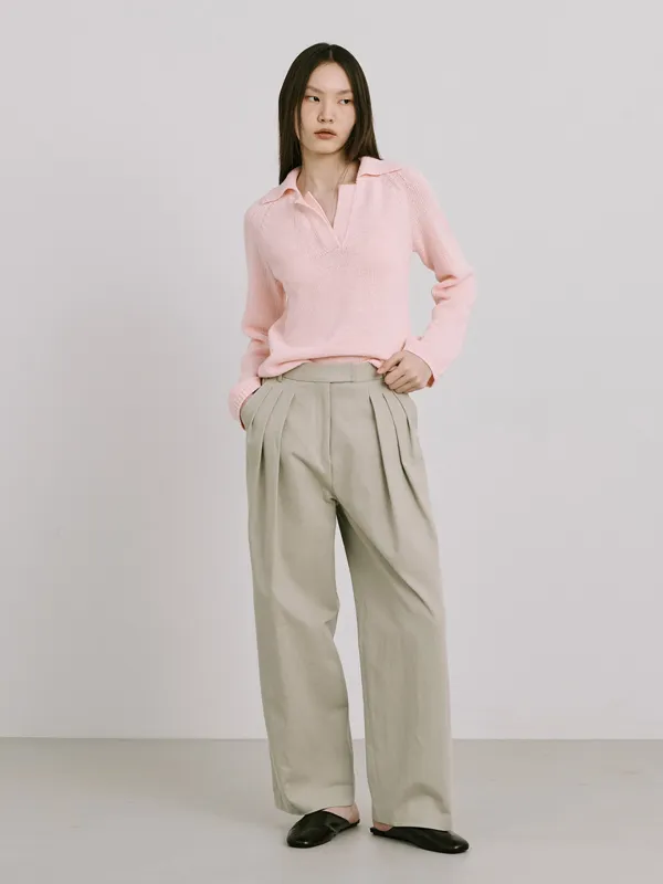 25 Cotton Wide Pants_Light Khaki
