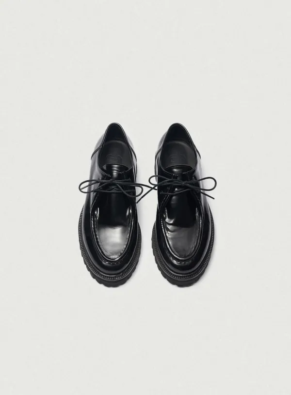 Moc-Toe Derby Shoes_Glossy Black