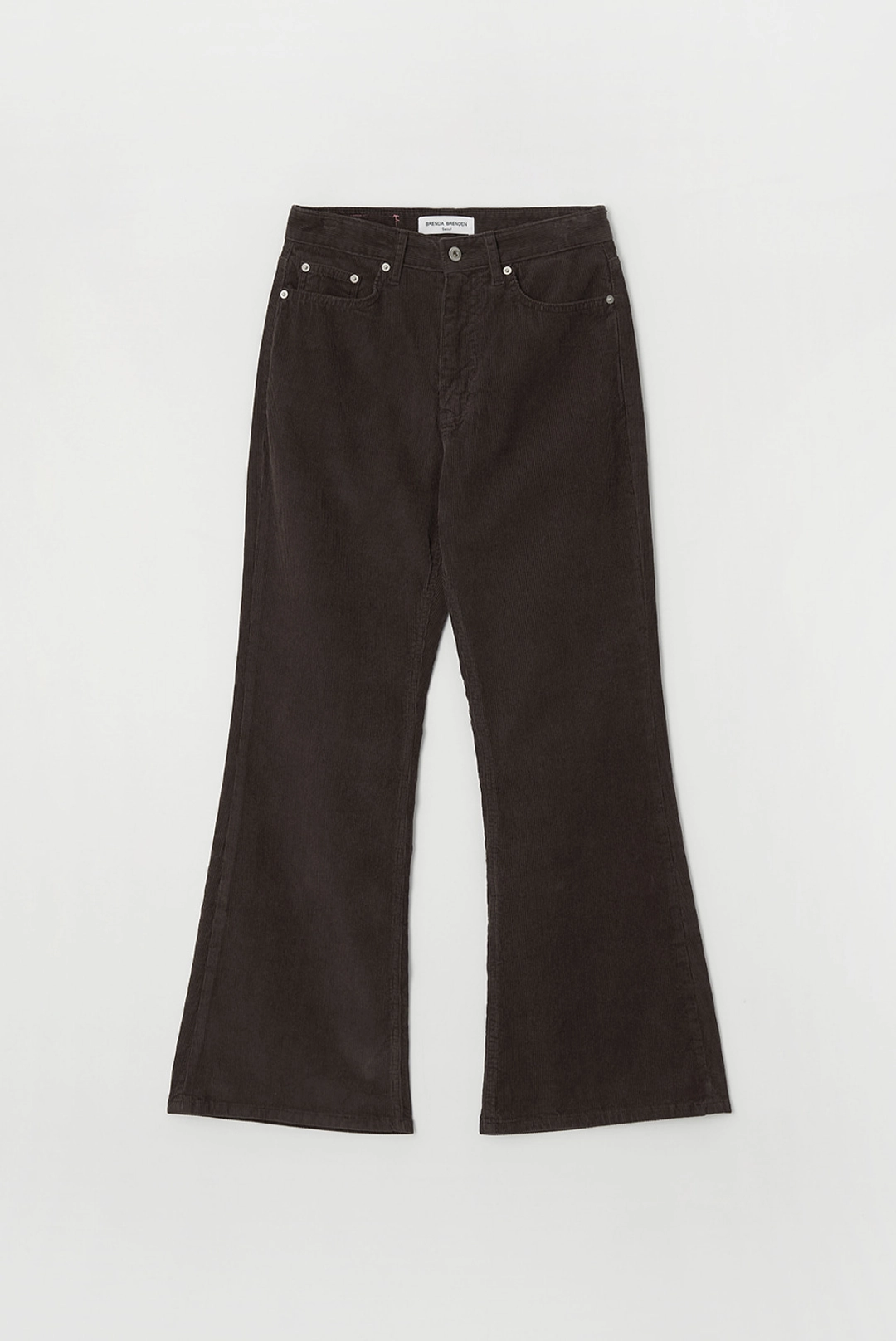 브렌다 브렌든 corduroy bootscut pants - brown 상품 이미지 2