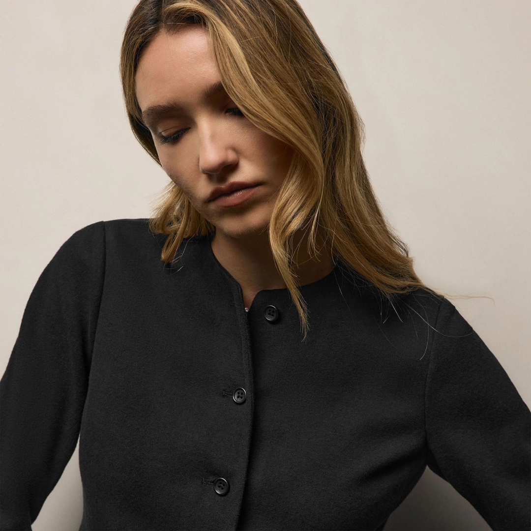 제임스펄스 Brushed Cotton Knit Jacket - Black 상품 이미지 2