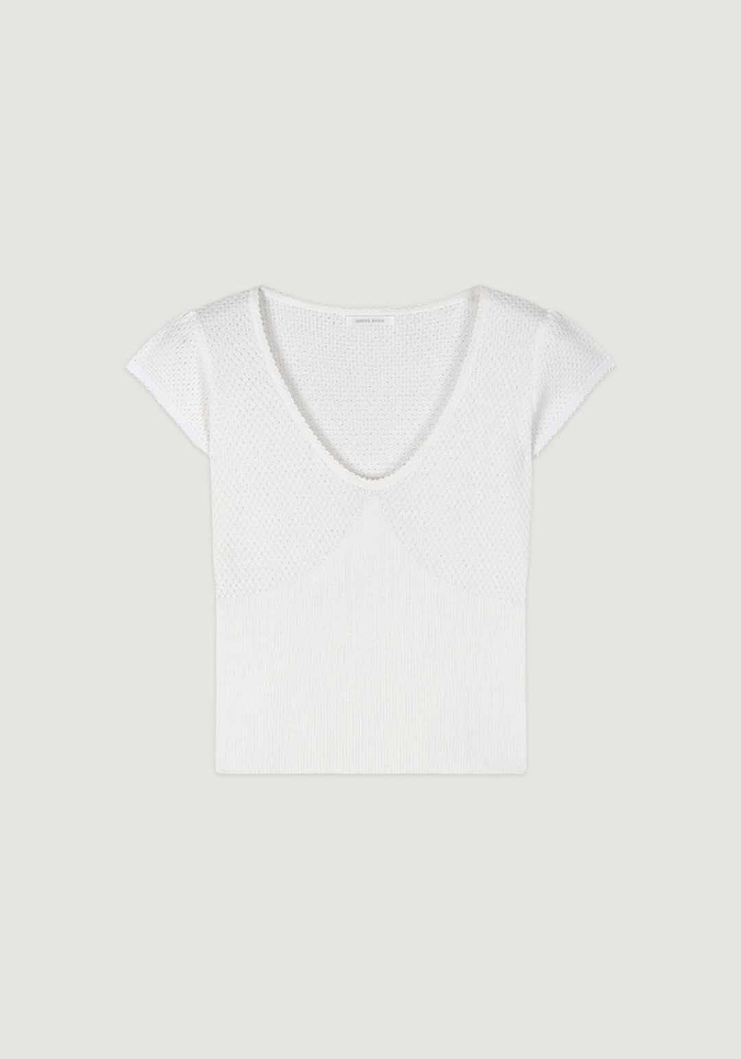 그로브 GRVB_PIN U-NECK TOP 상품 이미지 1