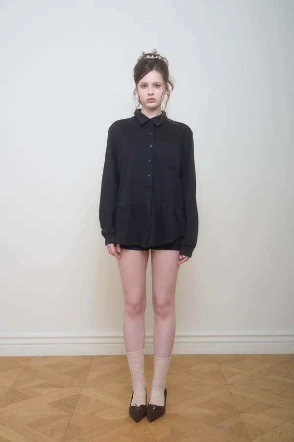 Classic cotton lace shirt