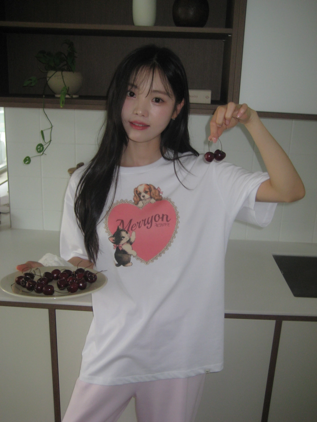 메리온 하트 버디즈 티셔츠[WHITE]*오늘 출발 상품 이미지 1