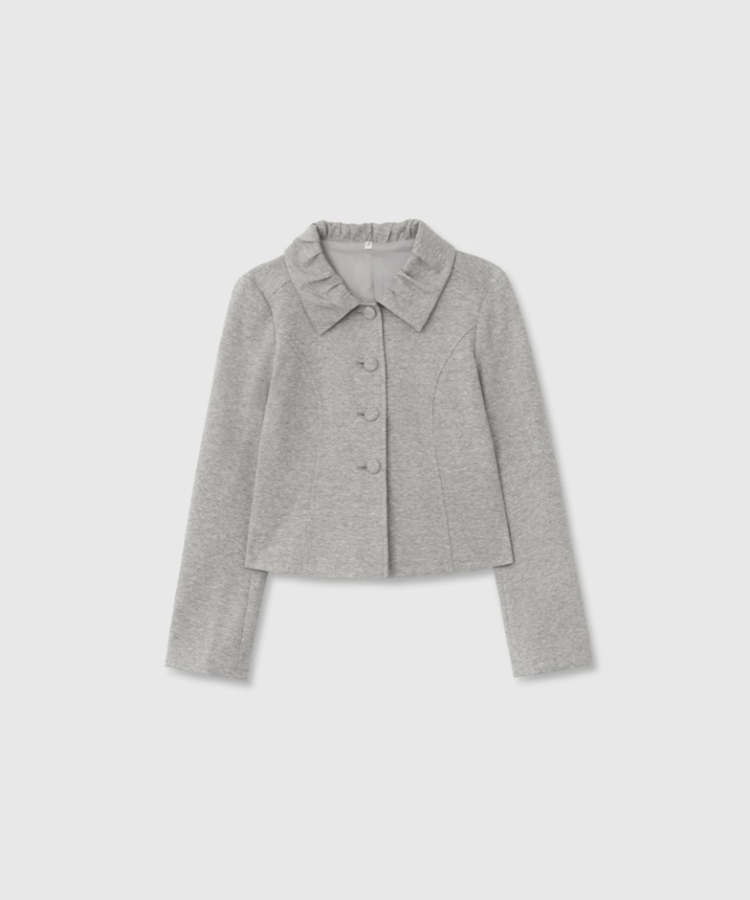 니히 Shirred jersey jacket (Melange gray) 상품 이미지 1