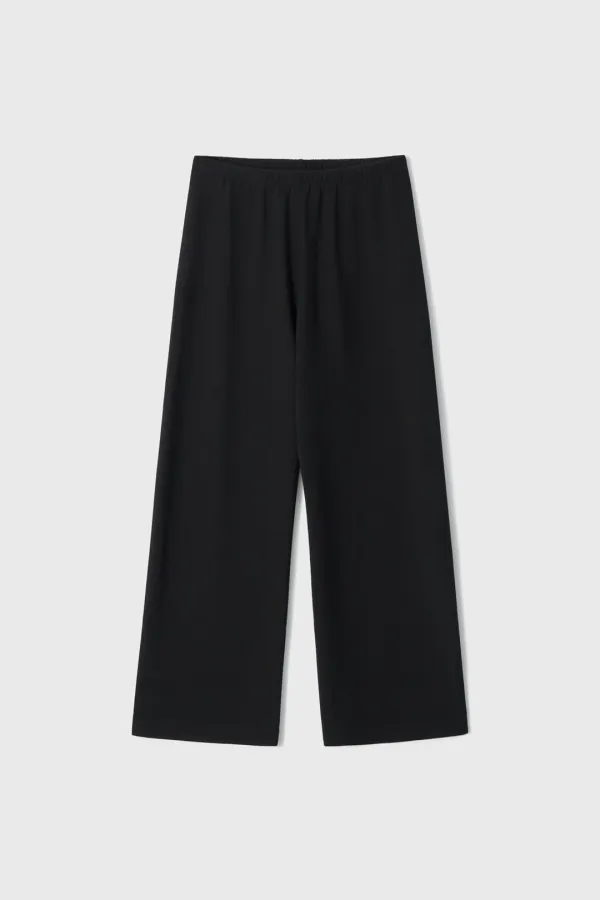 Brushed Jersey Bias Pants (Black)