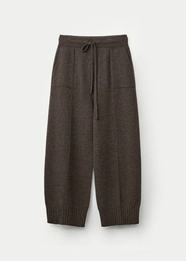 Super fine merino wholegarment pants_Walnut