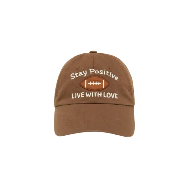 Football Patch Ball Cap (chocolate brown)