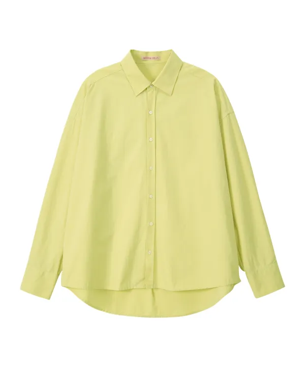 Oversized Essential Shirt-Olive