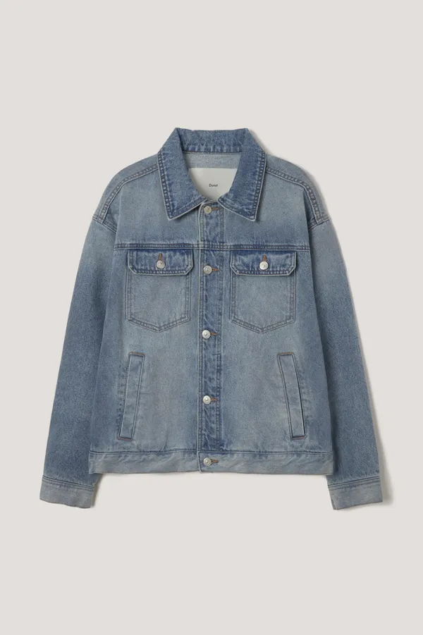 UNISEX DENIM TRUCKER JACKET LIGHT BLUE_UDJU6A108B1