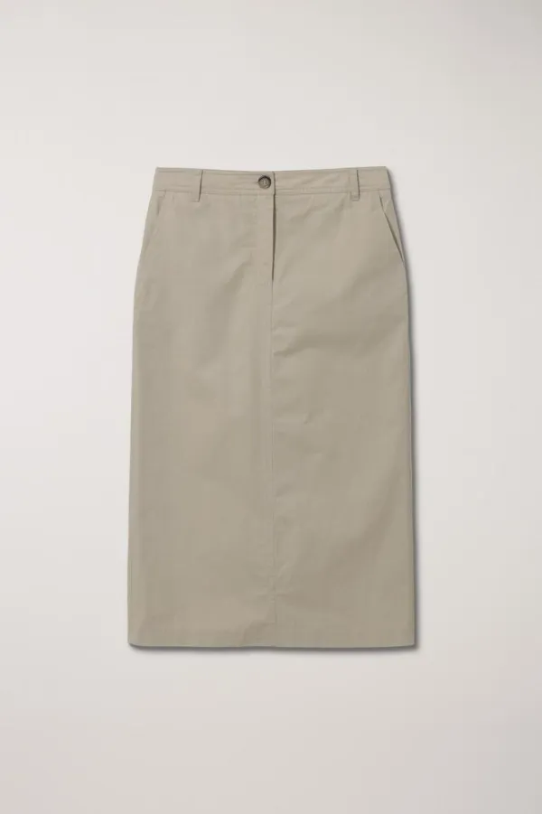 H-LINE MIDI SKIRT SOFT BEIGE_UDSK4C205I1