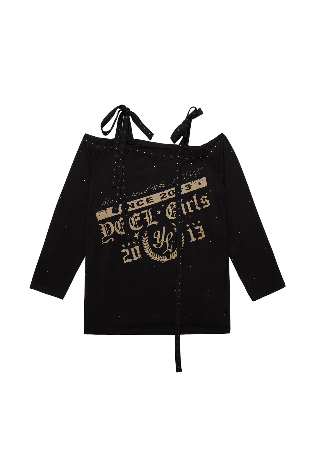 와이이이엘 CUBIC OVERSIZED SHOULDER STRAP TOP BLACK 상품 이미지 3