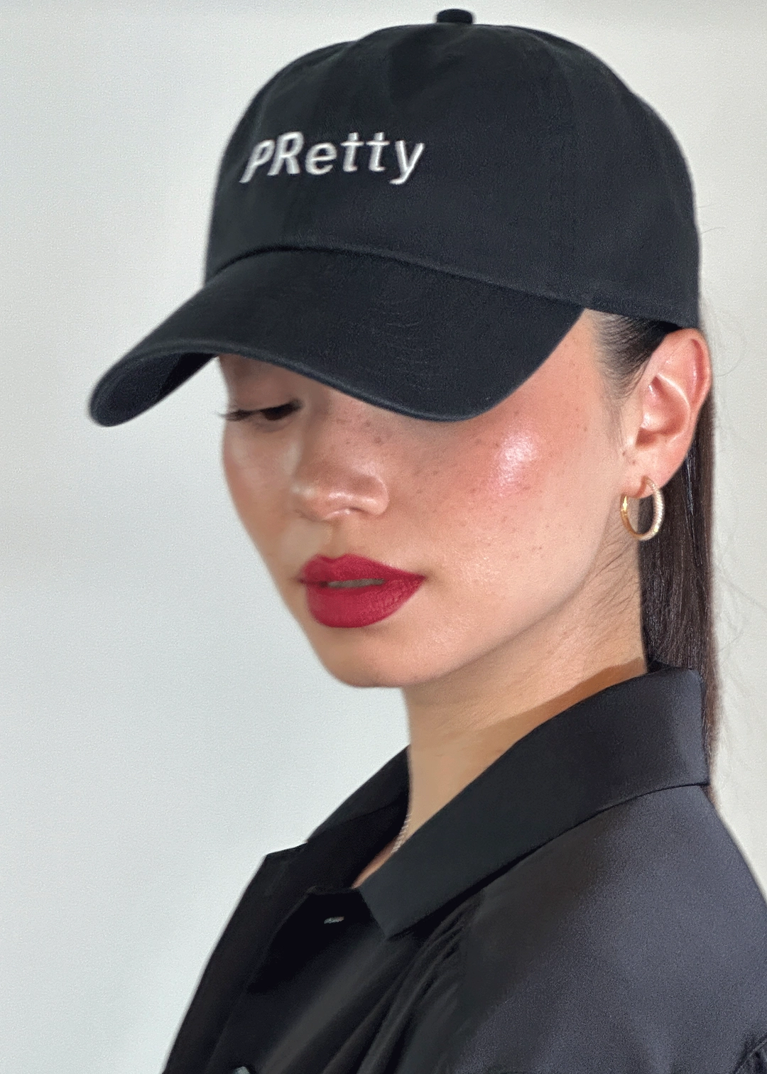 프랙티컬 앤 리얼리스틱 \"PRetty\" Cap Black 상품 이미지 2