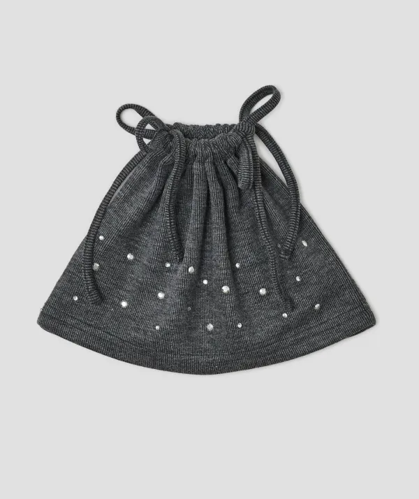 Hotfix Drawstring Beanie [Charcoal]