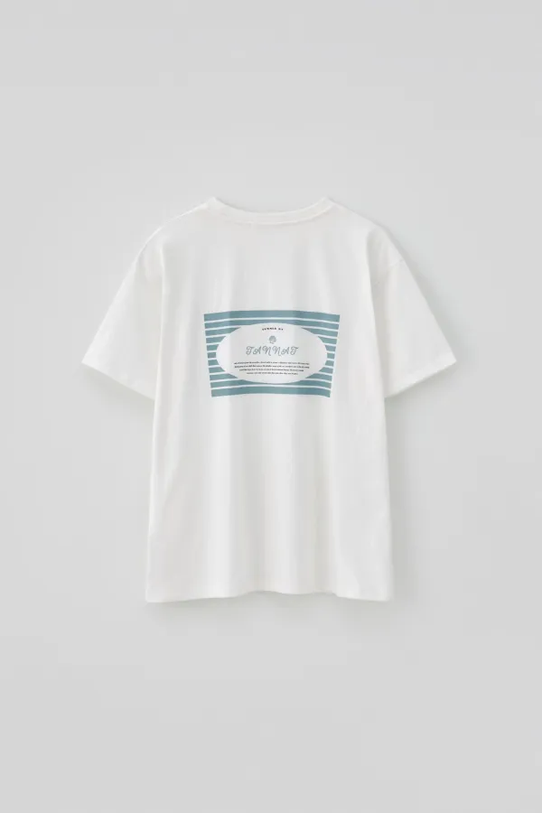 T/T Journey stripe line t-shirt (white)